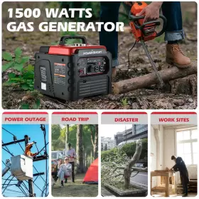 PS55 POWERSMART Gas Power Inverter Generator Camping #2