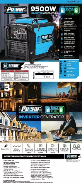 PGD95BISCO PRODUCTS Dual Fuel Backup Inverter Generat #2