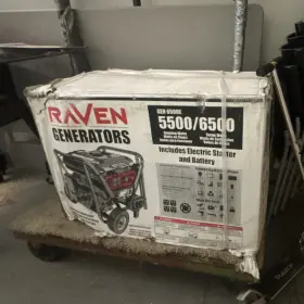 GEN-6500E RAVEN Power Generator Electric Start Battery 5500