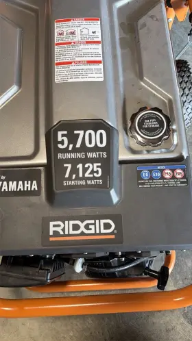 RD905712S RIDGID Gas Generator Start Gfci