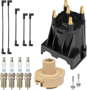 3.0KIT RPS Tune Up Ngk Spark Distributor Cap Rotor Plug Wires