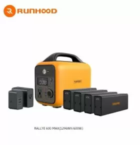 76576 RUNHOOD Modular Power Station Batteries Ac Adapter