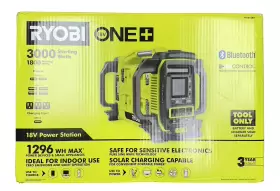 RYI818BT RYOBI Volt Power Station Battery Inverter Generator