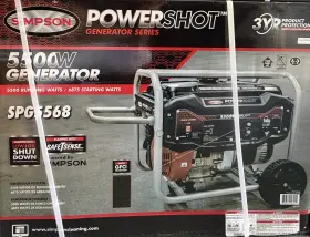 SPG5568 SIMPSON Powershot Generator Oil Detection Gfci