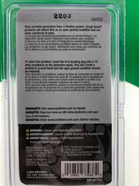 029892779382 SOUTHWIRE Generator Neutral Bonding Plug #3