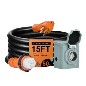 680358321387 SPEEDWOW OUTDOOR EXTENSION CORD Copper Cable Amp