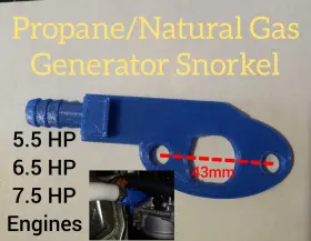 PD4400E SPENCER-3D Propane Natural Gas Snorkel Generator Bolt