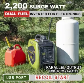 GENR22DFI SPORTSMAN Dual Fuel Inverter Generator