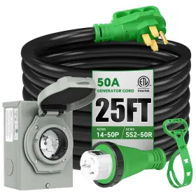 NEMA14-50P-SS2-50R SWEETGLOW Inlet Box Cord Nema Twi Amp Kit