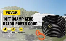 UNV166175314131 CAMPING Generator Extension Cord Rv Hurricane #3