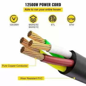 HJLJQ50FT50A6HX01V1 VEVOR Rv Power Extension Cord Wire Gauge #2