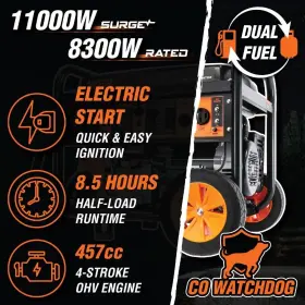 DF1100X WEN Dual Fuel Generator Carburetor #3