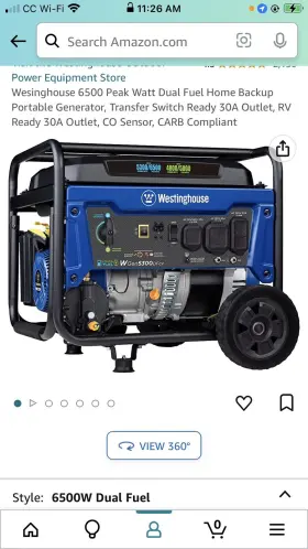 DG32-0013A WESTINGHOUSE Generators Electric Start Dual Fuel
