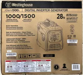 IGEN1500C WESTINGHOUSE Peak Digital Inverter Generator Carb #2