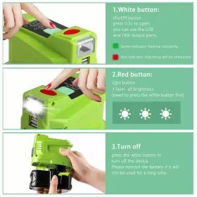 725786388943 YMWLKJ Ryobi Battery Inverter Generator Dual Usb #3