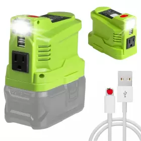 725786388943 YMWLKJ Ryobi Battery Inverter Generator Dual Usb