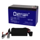 Mighty Max 12V 9AH GEL F2 Replaces Generac XP8000E Generator + 12V Charger