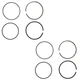 Honda Original Equipment Piston Ring Set (STD) (RIKEN) 2 Pack - 13010-Z4M-801,2
