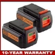 2X 4Ah 40V MAX Lithium Battery for Black & Decker LBXR36 LBX2040 LBX36 LBXR2036