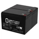 Mighty Max 12V 15AH F2 Replaces Goal Zero Yeti 150 Solar Generator - 2 Pack