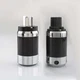 Carbon Fiber Rhodium Plated AU 15A AC Plug Mains Connector DIY Hifi Power Cable