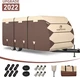 VINPATIO Travel Trailer RV Cover |2022 New Two-Tone Design RV Cover,Fits 35'-38'