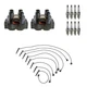 Denso 2 Ignition Coil Wires & 8 NGK Platinum Spark Plugs Kit For F-150 F-250 V8