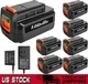 1/6Pack Lithium Battery Replacement for Black Decker 40V LBX2040 LBXR36 LBXR2036