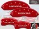 2003-2008 "Honda" Pilot Front + Rear Red MGP Brake Disc Caliper Covers 4pc Set