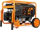 WEN DF430X 4375-Watt Dual Fuel Portable Generator with Wheel Kit and CO Shutdown