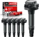 MAS Set of 6 Ignition Coil Pack & 6Pcs Motorcraft Spark Plug SP411... 