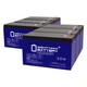 Mighty Max 12V 9AH GEL F2 Battery Replaces Generac XP8000E Generator - 6 Pack