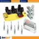 HeavyDuty Ignition Coil & 6 NGK Spark Plug for 1995-2000 Ford Ranger 3.0L FD480