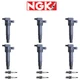 Set of 6 Ignition Coil & NGK V-Power Iridium Spark Plug Fits 06-14 Kia Sedona
