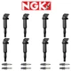 NGK G-Power Platinum Spark Plug + Energy Ignition Coil For 05-06 BMW X5 4.4L V8