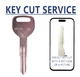 KEY CUT SERVICE + Honda / Acura HD103 / X214 Mechanical Key HOND-16DE