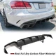 For Benz E Class W212 E63 AMG 13-16 REAL Carbon Rear Bumper Diffuser Lip Spoiler