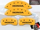 2003-2008 "Honda" Pilot Front + Rear Yellow MGP Brake Disc Caliper Covers 4pc 
