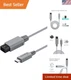 Durable 2M Type C Power Cable for Wii - Optimized for 35W-65W Adapters, Gray