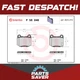 Brake Pads Set fits TOYOTA GT86 ZN6 2.0 Rear 2012 on Brembo SU00307219 Quality
