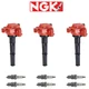 NGK G-Power Premium Platinum Spark Plug + Performance Ignition Coil For Toyota