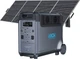 ABOK Ark3600 Portable Power Stationw with 400W Solar Panel,3600W Solar Generator