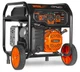 WEN 5,600-Watt Dual Fuel Portable Generator with Wheel Kit, Electric Orange 