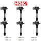 Engine gnition Coil & NGK Laser Iridium IX Spark Plug For Suzuki Equator 4.0L