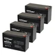 EXPERT POWER 12V 9AH SLA Battery for Generac XP8000E Generator - 4Pack