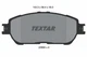 Textar 2385501 brake pad set, disc brake for, Lexus, Toyota