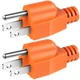 Dreyoo 2 Pack Neutral Ground Bonding Plug for Portable Inverter Orange 