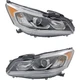 Headlights Set Halogen Fits 2016-2017 Honda Accord Sedan
