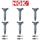 NGK G-Power Platinum Spark Plug + Ignition Coil For Toyota Highlander 3.3L V6