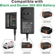 For Black and Decker 40V Battery Charger MAX LBX2040 LBXR36 LST540 LCS1240 LCS36
